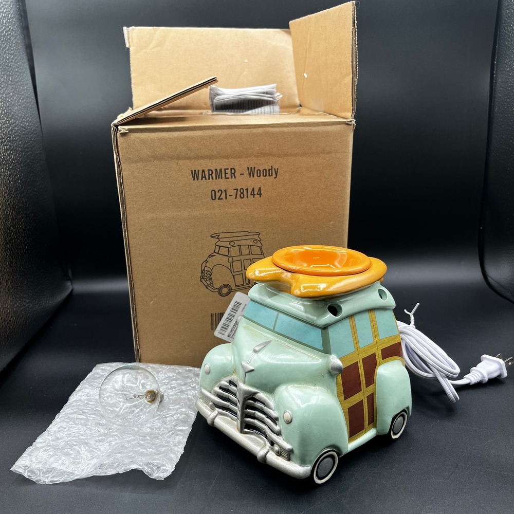 Woody Warmer 021-78144 Vintage Surf Van Ceramic Electric Wax Melter In Box